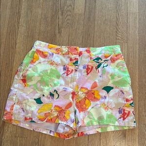 Bar III High Waist Pink and Orange Shorts
